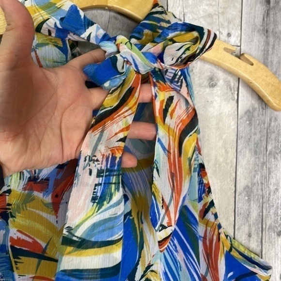 Spense Women’s Multicolored Lightweight Halter Top.Perfect For Summer! EUC Sz L - Picture 5 of 11